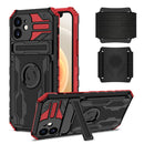 Kickstand Detachable Armband Phone Case For iPhone 12(Red)