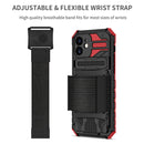 Kickstand Detachable Armband Phone Case For iPhone 12(Red)