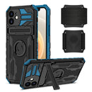 Kickstand Detachable Armband Phone Case For iPhone 12(Blue)
