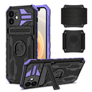 Kickstand Detachable Armband Phone Case For iPhone 12(Purple)