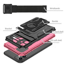 Kickstand Detachable Armband Phone Case For iPhone 11(Pink)