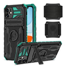 Kickstand Detachable Armband Phone Case For iPhone 11(Deep Green)