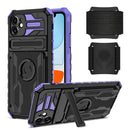 Kickstand Detachable Armband Phone Case For iPhone 11(Purple)