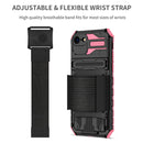 Kickstand Detachable Armband Phone Case For iPhone SE 2022 / SE 2020 / 7 / 8(Pink)
