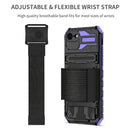 Kickstand Detachable Armband Phone Case For iPhone SE 2022 / SE 2020 / 7 / 8(Purple)