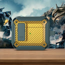 Bumblebee Carbon Fiber Earphone Protective Case with Switch For AirPods 3(Green Yellow)