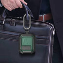 Bumblebee Carbon Fiber Earphone Protective Case with Switch For AirPods 3(Blue)