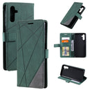 For Samsung Galaxy A13 5G Skin Feel Splicing Horizontal Flip Leather Phone Case(Green)