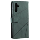 For Samsung Galaxy A13 5G Skin Feel Splicing Horizontal Flip Leather Phone Case(Green)