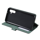 For Samsung Galaxy A13 5G Skin Feel Splicing Horizontal Flip Leather Phone Case(Green)