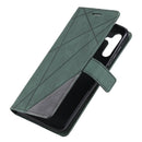 For Samsung Galaxy A13 5G Skin Feel Splicing Horizontal Flip Leather Phone Case(Green)