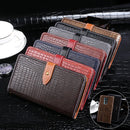 For Tecno Phantom X idewei Crocodile Texture Horizontal Flip Leather Case with Holder & Card Slots & Wallet(Grey)