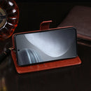 For Cubot X50 idewei Crazy Horse Texture Leather Case with Holder & Card Slots & Wallet(White)