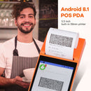 SGT-SP01 5.5 inch HD Screen Handheld POS Receipt Printer, Basic Version, EU Plug(Blue)