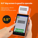 SGT-SP01 5.5 inch HD Screen Handheld POS Receipt Printer, Basic Version, EU Plug(Orange)