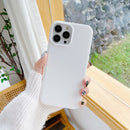 Frosted PC + TPU Phone Case For iPhone 13 Pro(White)