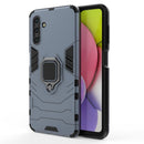 For Samsung Galaxy A13 5G Shockproof PC + TPU Phone Case with Magnetic Ring Holder(Navy Blue)