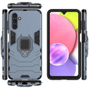 For Samsung Galaxy A13 5G Shockproof PC + TPU Phone Case with Magnetic Ring Holder(Navy Blue)