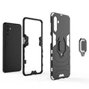 For Samsung Galaxy A13 5G Shockproof PC + TPU Phone Case with Magnetic Ring Holder(Navy Blue)