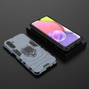 For Samsung Galaxy A13 5G Shockproof PC + TPU Phone Case with Magnetic Ring Holder(Navy Blue)