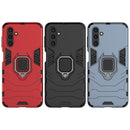 For Samsung Galaxy A13 5G Shockproof PC + TPU Phone Case with Magnetic Ring Holder(Navy Blue)