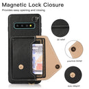For Samsung Galaxy S10+ Crossbody Wallet Card Bag Phone Case(Blue)