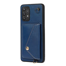 For Samsung Galaxy A32 4G Crossbody Wallet Card Bag Phone Case(Blue)