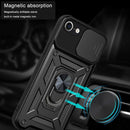 Sliding Camera Cover Design TPU+PC Phone Protective Case For iPhone SE 2022 / SE 2020 / 8 / 7(Red)