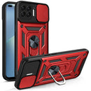 For OPPO A93 5G / A74 5G / A54 5G Sliding Camera Cover Design TPU+PC Phone Protective Case(Red)