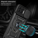 For OPPO A93 5G / A74 5G / A54 5G Sliding Camera Cover Design TPU+PC Phone Protective Case(Red)
