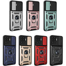 For OPPO A94/Reno5/F19 Pro/Reno5 Lite Sliding Camera Cover Design TPU+PC Phone Protective Case(Blue)
