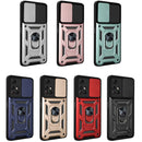 For Xiaomi Redmi Note 11 6.5 inch Sliding Camera Cover Design TPU+PC Phone Protective Case(Dark Green)