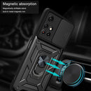 For Xiaomi Redmi Note 11 6.5 inch Sliding Camera Cover Design TPU+PC Phone Protective Case(Silver)