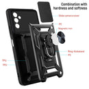 For Samsung Galaxy M52 5G Sliding Camera Cover Design TPU+PC Phone Protective Case(Black)