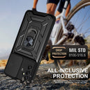 For Samsung Galaxy M52 5G Sliding Camera Cover Design TPU+PC Phone Protective Case(Black)