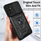 For Samsung Galaxy M52 5G Sliding Camera Cover Design TPU+PC Phone Protective Case(Black)