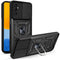 For Samsung Galaxy M52 5G Sliding Camera Cover Design TPU+PC Phone Protective Case(Black)