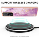 For Xiaomi Mi 11T / Mi 11T Pro Electroplating Marble IMD TPU Phone Case(Purple 001)