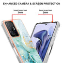 For Xiaomi Mi 11T / Mi 11T Pro Electroplating Marble IMD TPU Phone Case(Green 003)
