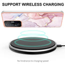 For Xiaomi Mi 11T / Mi 11T Pro Electroplating Marble IMD TPU Phone Case(Rose Gold 005)