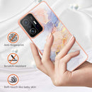 For Xiaomi Mi 11T / Mi 11T Pro Electroplating IMD TPU Phone Case(White Marble)