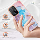 For Xiaomi Mi 11T / Mi 11T Pro Electroplating IMD TPU Phone Case(Blue Marble)