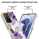 For Xiaomi Mi 11T / Mi 11T Pro Electroplating IMD TPU Phone Case(Purple Flower)