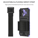 For Samsung Galaxy A32 5G Kickstand Detachable Armband Phone Case(Purple)