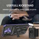 For Samsung Galaxy A32 5G Kickstand Detachable Armband Phone Case(Purple)