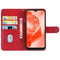 Leather Phone Case For TCL 205(Red)