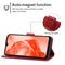 Leather Phone Case For TCL 205(Red)