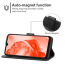 Leather Phone Case For TCL 205(Black)