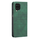 For Samsung Galaxy A12 Magnetic Splicing Leather Phone Case(Green)