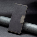 For Samsung Galaxy S22 Ultra 5G Magnetic Splicing Leather Phone Case(Black)